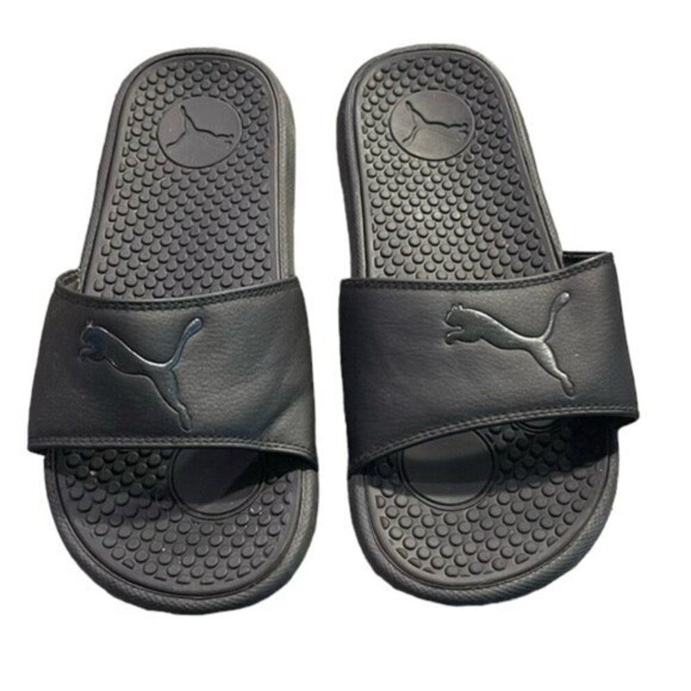 Men's PUMA Black Slides Size 8 #3078